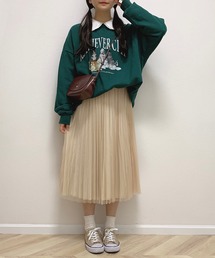 Cham.（チャム）の「チュールプリーツスカート（スカート）」