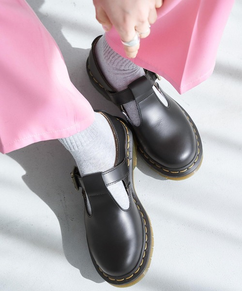 Dr. Martens（ドクターマーチン）の「Dr.Martens ドクターマーチン POLLEY SMOOTH ポリーTバーシューズ（ドレスシューズ・レディース・ブラック・UK5/UK6/UK4）」の4枚目の写真