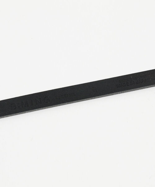 B:MING by BEAMS（ビーミングバイビームス）の「B:MING by BEAMS / レザー ナローベルト（ベルト・メンズ・ブラック/ネイビー・MEDIUM/LARGE）」の4枚目の写真