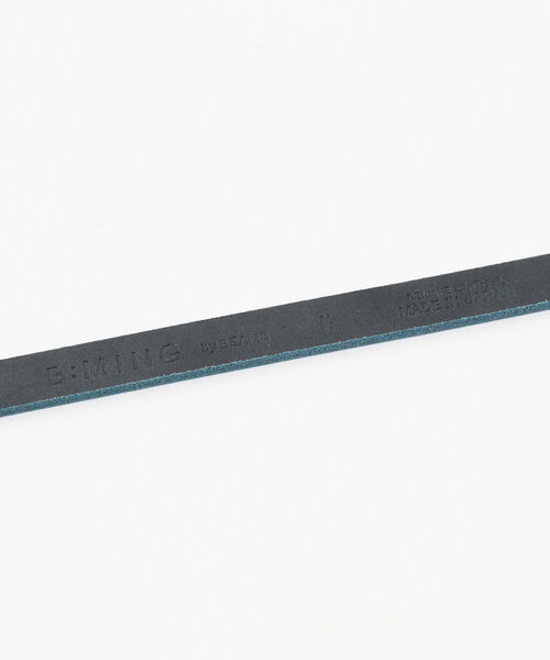 B:MING by BEAMS（ビーミングバイビームス）の「B:MING by BEAMS / レザー ナローベルト（ベルト・メンズ・ブラック/ネイビー・MEDIUM/LARGE）」の12枚目の写真