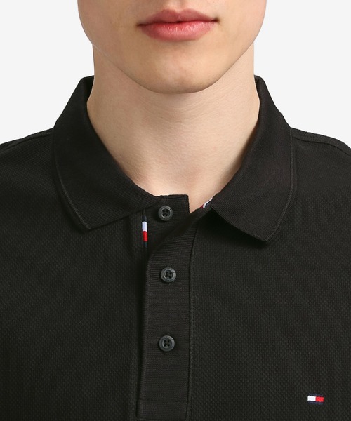 TOMMY HILFIGER（トミーヒルフィガー）の「バブルストラクチャースリムポロシャツ（ポロシャツ・メンズ・ホワイト/ブラック/ネイビー/ブルー・SMALL/MEDIUM/LARGE/X-LARGE）」の15枚目の写真