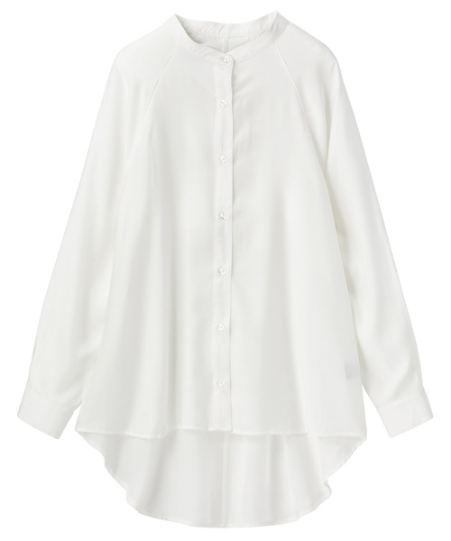 GeeRA(ジーラ)の「バックフリルブラウス(シャツ/ブラウス・レディース・オフホワイト/ライトグリーン・MEDIUM/LARGE)」の14枚目の写真