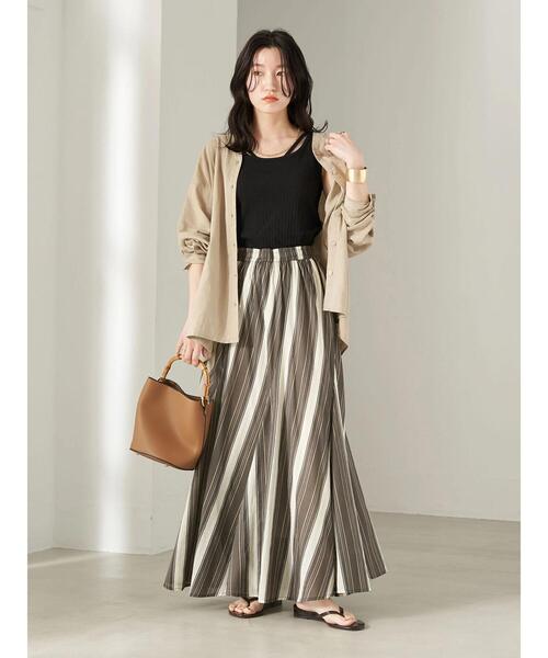 earth music&ecology（アースミュージックアンドエコロジー）の「麻混バックギャザードルマンブラウス(無地)（シャツ/ブラウス・レディース・グレイッシュベージュ/グリーン系その他3/オフホワイト・FREE）」の10枚目の写真