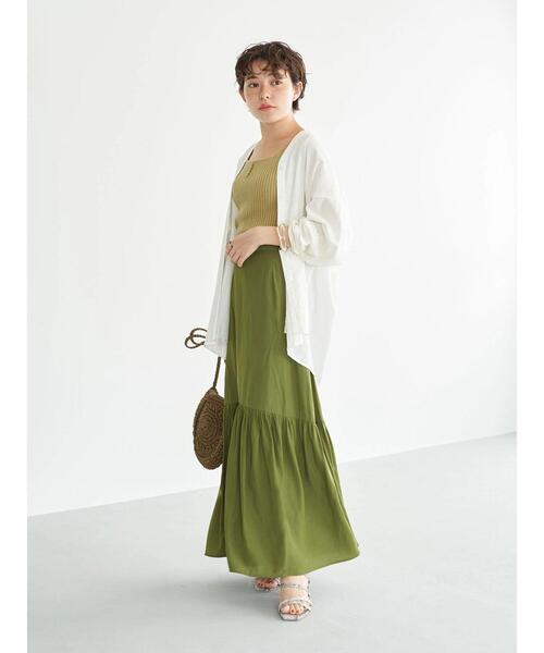 earth music&ecology（アースミュージックアンドエコロジー）の「麻混バックギャザードルマンブラウス(無地)（シャツ/ブラウス・レディース・グレイッシュベージュ/グリーン系その他3/オフホワイト・FREE）」の19枚目の写真