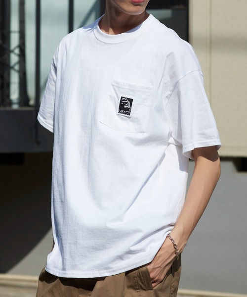 XLARGE（エクストララージ）の「【XLARGE】フロントロゴポケットTシャツ（Tシャツ/カットソー・メンズ・ホワイト/ブラック・S/M/L/XL）」の14枚目の写真