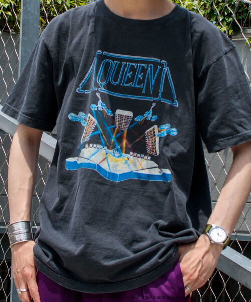 GOOD ROCK SPEED(グッドロックスピード)の「【GOOD ROCK SPEED/グッドロックスピード】別注オーバーサイズ ROCK TEE バンドTシャツ(Tシャツ/カットソー・メンズ・アッシュグレー/ピンク/グリーン/ホワイト系その他/ブラック系その他/ホワイト系その他2/ブラック系その他2/ブラック系その他3/ブラック系その他4・M/L)」の6枚目の写真