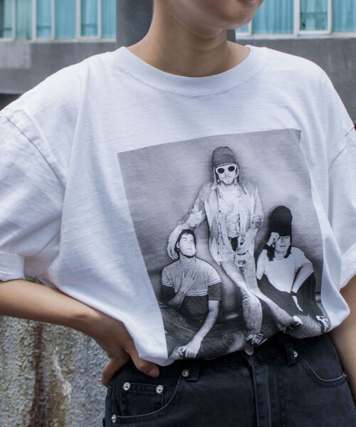 GOOD ROCK SPEED(グッドロックスピード)の「【GOOD ROCK SPEED/グッドロックスピード】別注オーバーサイズ ROCK TEE バンドTシャツ(Tシャツ/カットソー・メンズ・アッシュグレー/ピンク/グリーン/ホワイト系その他/ブラック系その他/ホワイト系その他2/ブラック系その他2/ブラック系その他3/ブラック系その他4・M/L)」の2枚目の写真