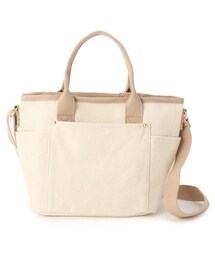 SHOO・LA・RUE | 【目隠しフラップ】キャンバスパイピングトート(トートバッグ)