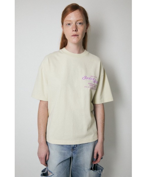 MOUSSY（マウジー）の「MAKE A FILM PHOTO Tシャツ（Tシャツ/カットソー・レディース・ホワイト/ライトブラック/キナリ・FREE）」の9枚目の写真