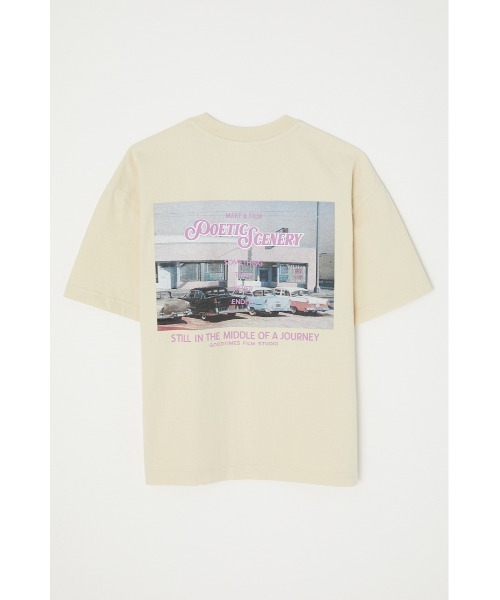 MOUSSY（マウジー）の「MAKE A FILM PHOTO Tシャツ（Tシャツ/カットソー・レディース・ホワイト/ライトブラック/キナリ・FREE）」の4枚目の写真