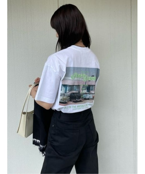 MOUSSY（マウジー）の「MAKE A FILM PHOTO Tシャツ（Tシャツ/カットソー・レディース・ホワイト/ライトブラック/キナリ・FREE）」の17枚目の写真