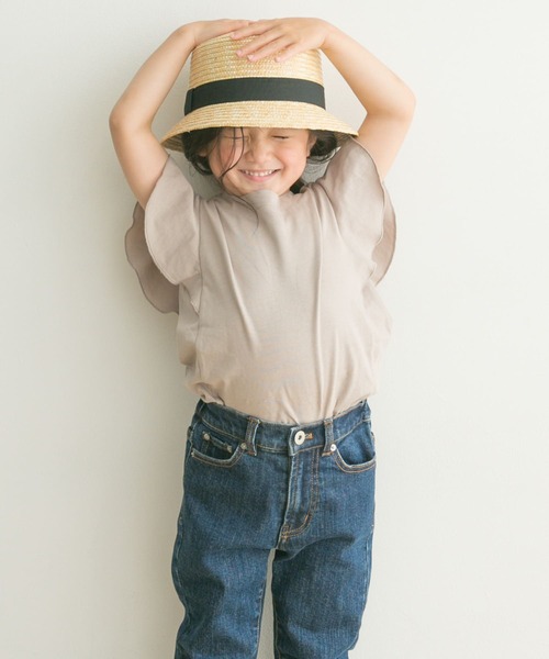 URBAN RESEARCH DOORS（アーバンリサーチドアーズ）の「フレアノースリーブプルオーバー(KIDS)（Tシャツ/カットソー・キッズ・ベージュ系その他/ブルー・120/105/135/150）」の19枚目の写真