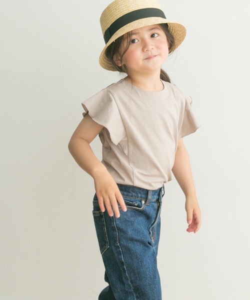 URBAN RESEARCH DOORS（アーバンリサーチドアーズ）の「フレアノースリーブプルオーバー(KIDS)（Tシャツ/カットソー・キッズ・ベージュ系その他/ブルー・120/105/135/150）」の3枚目の写真