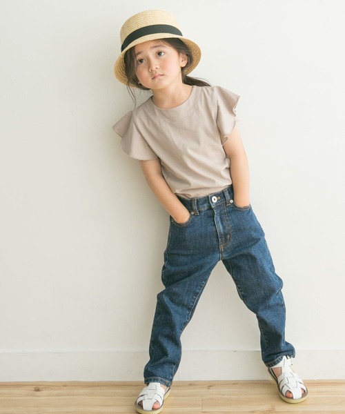 URBAN RESEARCH DOORS（アーバンリサーチドアーズ）の「フレアノースリーブプルオーバー(KIDS)（Tシャツ/カットソー・キッズ・ベージュ系その他/ブルー・120/105/135/150）」の4枚目の写真