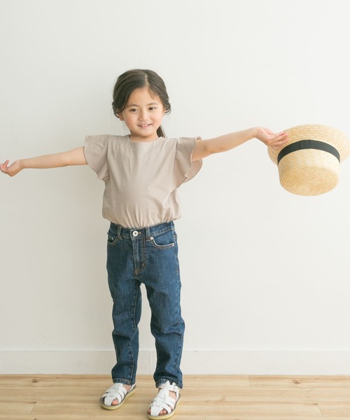 URBAN RESEARCH DOORS（アーバンリサーチドアーズ）の「フレアノースリーブプルオーバー(KIDS)（Tシャツ/カットソー・キッズ・ベージュ系その他/ブルー・120/105/135/150）」の16枚目の写真