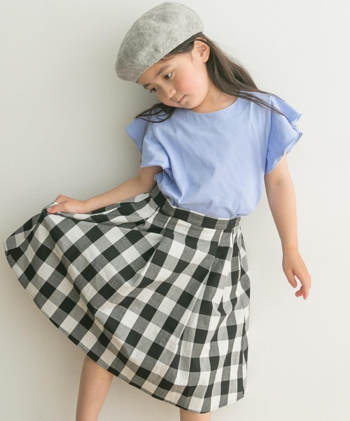 URBAN RESEARCH DOORS（アーバンリサーチドアーズ）の「フレアノースリーブプルオーバー(KIDS)（Tシャツ/カットソー・キッズ・ベージュ系その他/ブルー・120/105/135/150）」の14枚目の写真