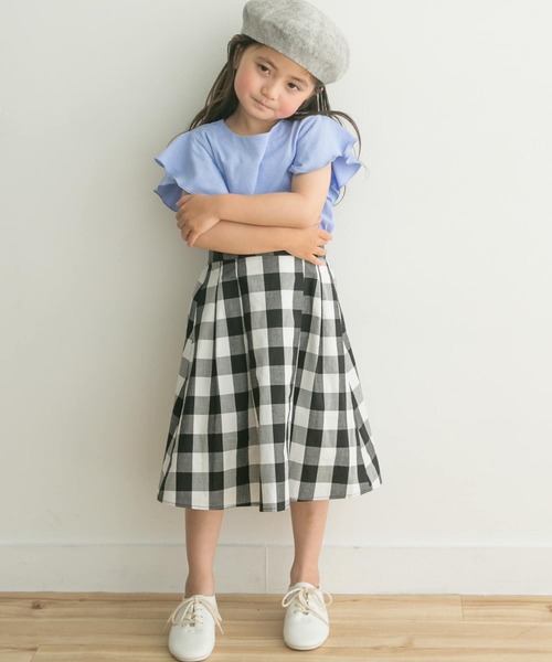 URBAN RESEARCH DOORS（アーバンリサーチドアーズ）の「フレアノースリーブプルオーバー(KIDS)（Tシャツ/カットソー・キッズ・ベージュ系その他/ブルー・120/105/135/150）」の20枚目の写真