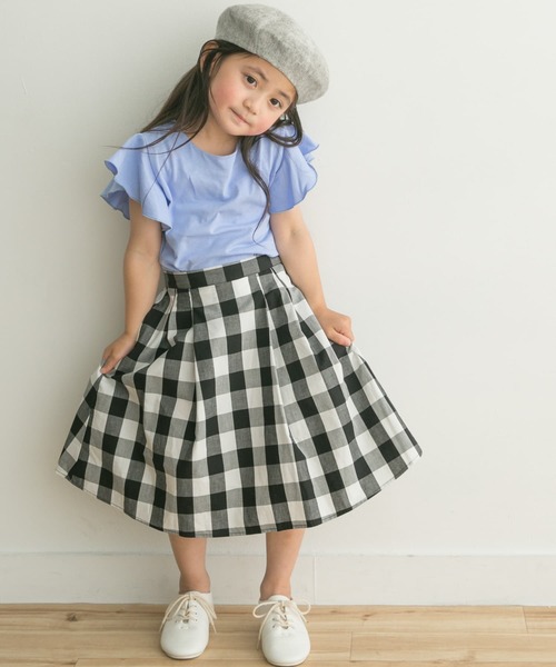 URBAN RESEARCH DOORS（アーバンリサーチドアーズ）の「フレアノースリーブプルオーバー(KIDS)（Tシャツ/カットソー・キッズ・ベージュ系その他/ブルー・120/105/135/150）」の9枚目の写真