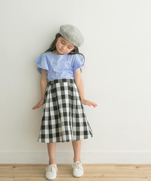 URBAN RESEARCH DOORS（アーバンリサーチドアーズ）の「フレアノースリーブプルオーバー(KIDS)（Tシャツ/カットソー・キッズ・ベージュ系その他/ブルー・120/105/135/150）」の12枚目の写真