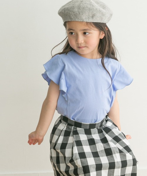 URBAN RESEARCH DOORS（アーバンリサーチドアーズ）の「フレアノースリーブプルオーバー(KIDS)（Tシャツ/カットソー・キッズ・ベージュ系その他/ブルー・120/105/135/150）」の15枚目の写真