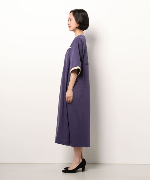 CAMP7（キャンプセブン）の「【CAMP7】バックエンボスワンピース（ワンピース・レディース・パープル/ネイビー・L/M）」の3枚目の写真
