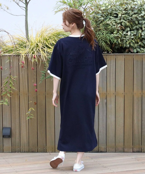 CAMP7（キャンプセブン）の「【CAMP7】バックエンボスワンピース（ワンピース・レディース・パープル/ネイビー・L/M）」の10枚目の写真