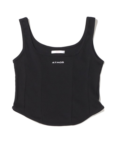 atmos pink(アトモスピンク)の「atmos pink リブタンク(タンクトップ・レディース・ホワイト/ブラック/ブルー・FREE)」の3枚目の写真