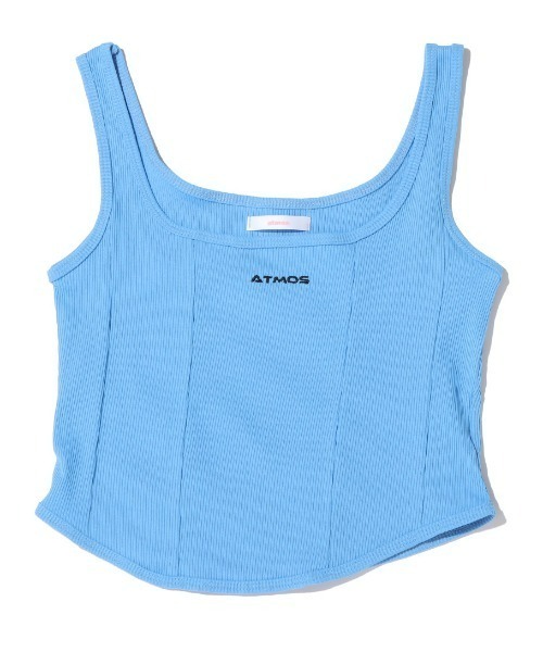 atmos pink(アトモスピンク)の「atmos pink リブタンク(タンクトップ・レディース・ホワイト/ブラック/ブルー・FREE)」の8枚目の写真