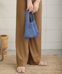 手編みミニハンドバッグ