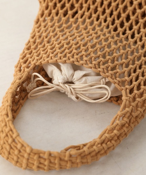 Bab（バブ）の「手編みミニハンドバッグ（ハンドバッグ・レディース・ブラック/ベージュ/イエロー/ブルー/グリーン・ONESIZE）」の10枚目の写真