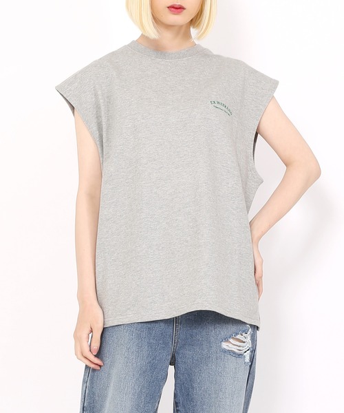 EXIEEE(イグジー)の「カレッジロゴベスト(ベスト・レディース・ブルー/グレー/ブラック・MEDIUM/SMALL/LARGE)」の1枚目の写真