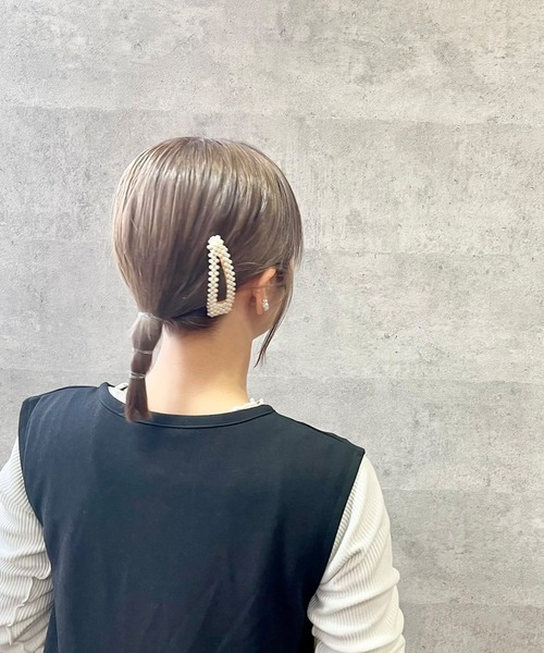 【Kashiko】★人気ブランド★カシコロゴヘアピン+パールヘアピン Kashiko】☆人気ブランド☆カシコロゴヘアピン+パールヘアピン