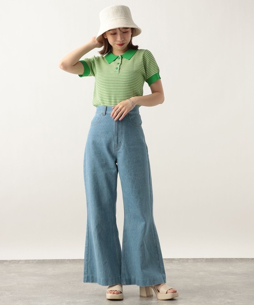 Heather（ヘザー）の「サーモチューリップHAT　342791（ハット・レディース・ブラック/アイボリー・ONE SIZE）」の5枚目の写真