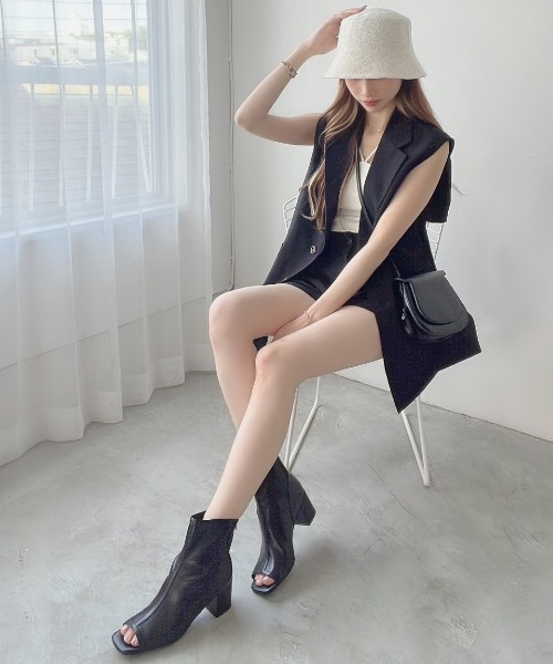 Heather（ヘザー）の「サーモチューリップHAT　342791（ハット・レディース・ブラック/アイボリー・ONE SIZE）」の15枚目の写真