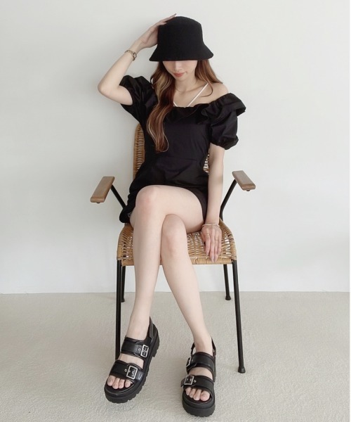 Heather（ヘザー）の「サーモチューリップHAT　342791（ハット・レディース・ブラック/アイボリー・ONE SIZE）」の18枚目の写真
