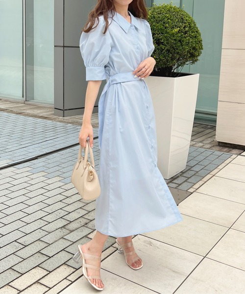 ジュンアシダ ベルト付きワンピース セール】ベルト付きアソートシャツワンピース【ZOZOTOWN限定アイテム