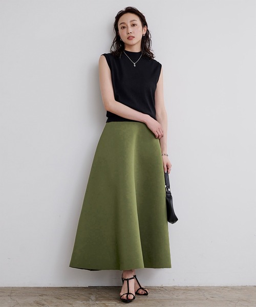 UR'S(ユアーズ)の「ダンボールフレアマキシスカート(スカート・レディース・ホワイト/ブラック/カーキ・TM/S/M/L)」の20枚目の写真