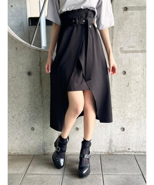 talk to me ロングスカート EATME（イートミー）の「ラップロングスカート（スカート）」 - WEAR