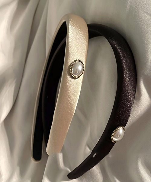 Dita Muaj.（ディータムアージュ）の「パールビジューストーンカチューシャ（カチューシャ・レディース・ブラック/ホワイト・FREE）」の4枚目の写真