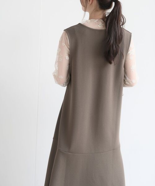 rps（アールピーエス）の「カルゼマーメイドジャンスカート（ジャンパースカート・レディース・チャコールグレー/ブラック/モカ/ダークネイビー・フリー）」の13枚目の写真