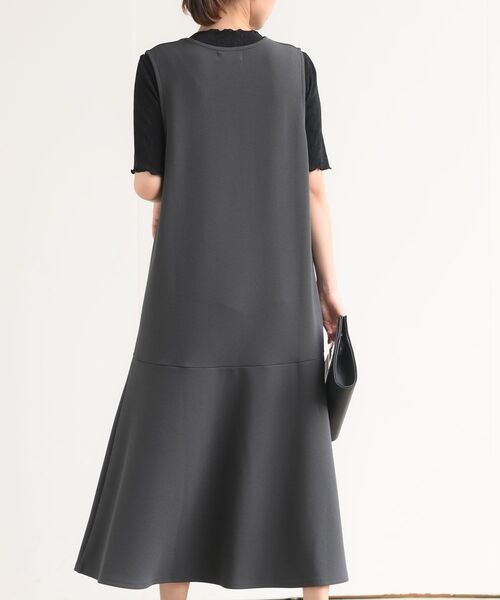 rps（アールピーエス）の「カルゼマーメイドジャンスカート（ジャンパースカート・レディース・チャコールグレー/ブラック/モカ/ダークネイビー・フリー）」の14枚目の写真