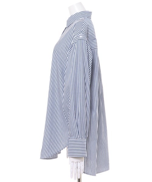 INGNI（イング）の「2WAY肩あきストライプシャツ（シャツ/ブラウス・レディース・ネイビー/グリーン/バーガンディー・M）」の21枚目の写真