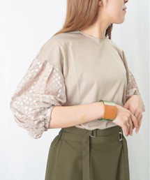 malla | malla オパールスリーブカットソー(Tシャツ/カットソー)