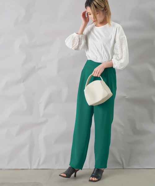 malla（マーラ）の「malla オパールスリーブカットソー（Tシャツ/カットソー・レディース・ライトグレー/オフホワイト/ブラック・FREE）」の7枚目の写真