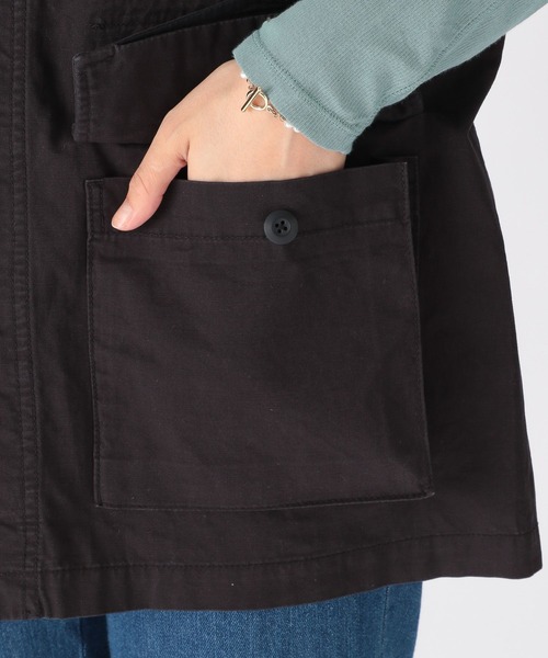 niko and...（ニコアンド）の「ノーカラーミリタリーベスト（ベスト・レディース・ブラック/カーキ・FREE）」の10枚目の写真