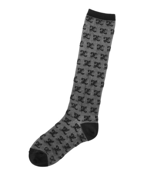 EMODA（エモダ）の「モノグラムシースルーソックス（ソックス/靴下・レディース・ブラック・FREE）」の10枚目の写真