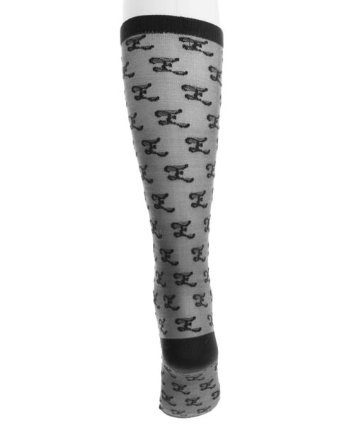 EMODA（エモダ）の「モノグラムシースルーソックス（ソックス/靴下・レディース・ブラック・FREE）」の7枚目の写真