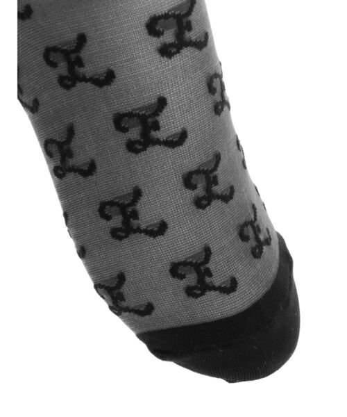 EMODA（エモダ）の「モノグラムシースルーソックス（ソックス/靴下・レディース・ブラック・FREE）」の3枚目の写真