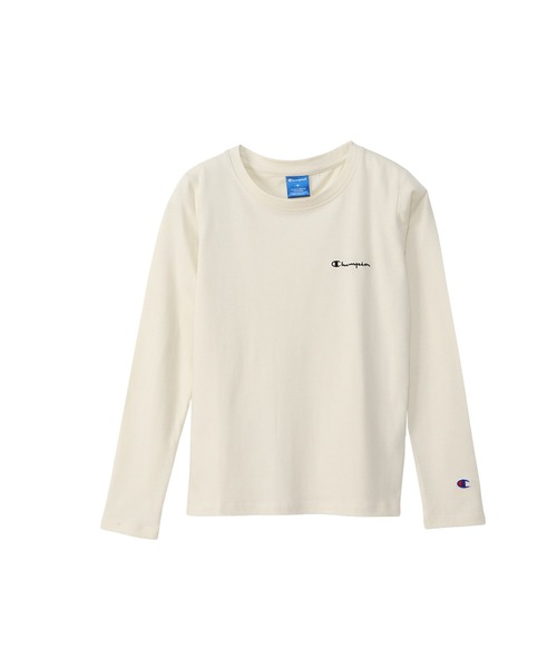 Champion(チャンピオン)の「【Champion/チャンピオン】レディース スポーツ ロングスリーブTシャツ(Tシャツ/カットソー・レディース・オフホワイト/オリーブ系/ブラック/パープル/グレー・MEDIUM/LARGE)」の2枚目の写真