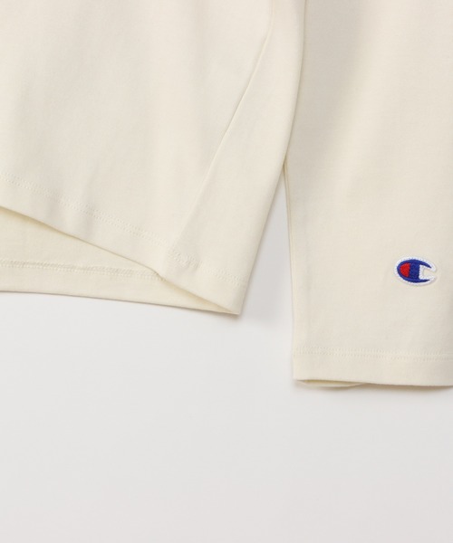 Champion(チャンピオン)の「【Champion/チャンピオン】レディース スポーツ ロングスリーブTシャツ(Tシャツ/カットソー・レディース・オフホワイト/オリーブ系/ブラック/パープル/グレー・MEDIUM/LARGE)」の6枚目の写真